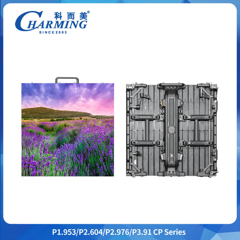 P2.6-3.91 تثبيت إطار كيل الدعم 500 * 500 / 1000 * 84mm أي شكل IP65 SMD1921 شاشة استئجار في الهواء الطلق