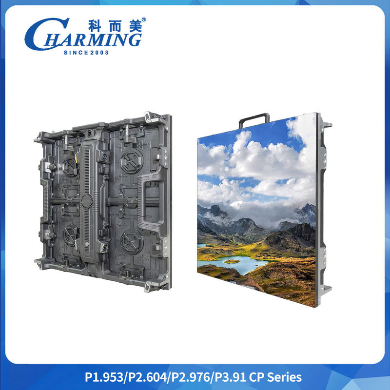 P2.9mm اللون الكامل LED Panel داخلي خلفية منحنية خزانة الألومنيوم LED Screen Display للإعلانات