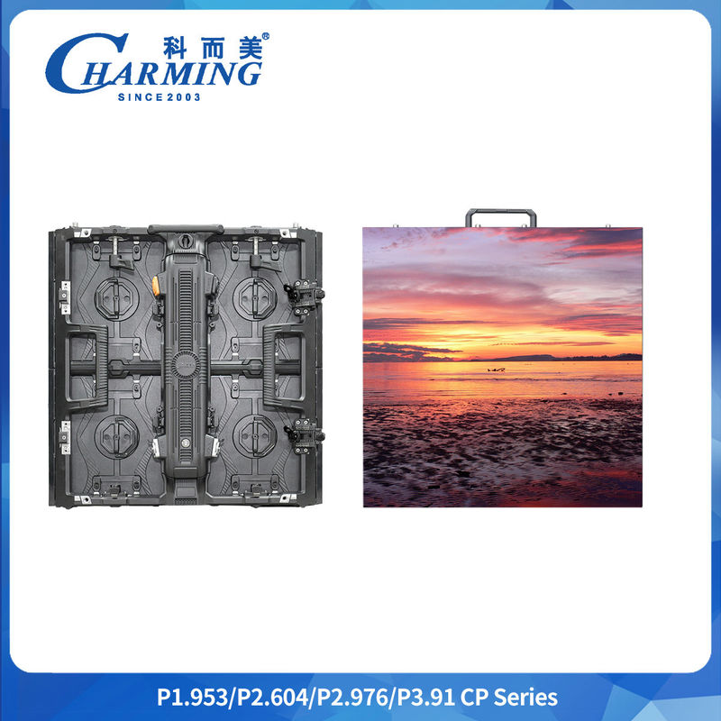-20~40°C 600~800 CD/m2 P2.6/2.98/3.91 سلسلة CP حائط فيديو LED داخلي مع حراسة الزاوية