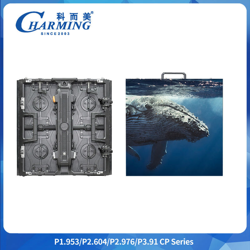 7680 هرتز عالية الكفاءة التبريد LED عرض جدار الفيديو P1.9 P2.6 P2.98 منحنى P3.91 مع تصميم خال من الضوضاء
