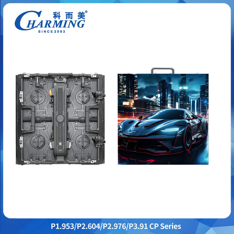 P2.6 P2.98 شاشة مدعومة عرض فيديو حائط مدعومة شاشة استئجار بكسل 3.91mm داخلية HD استئجار مدعوم شاشة منحنية ومرنة