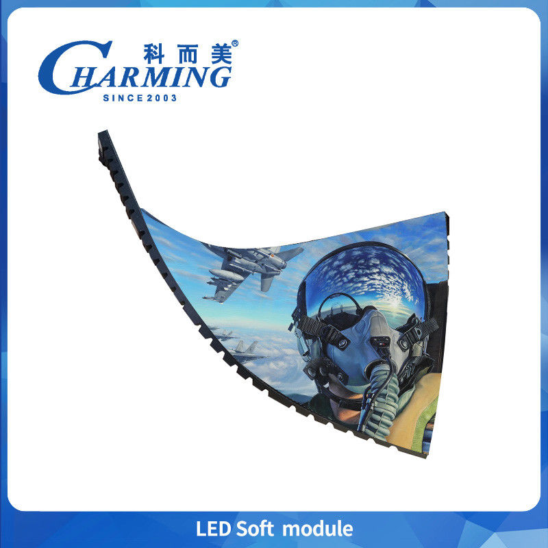 Ip40 عرض داخلي مدعوم P1.86 وحدات 800cd الوضوح P2.5 لوحة الإشارات الرقمية P4 Low Power Led Soft Module