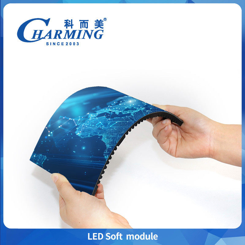 P1.86/P2/P2.5/P3/P3.076/P4 ساحر معدل تحديث عالي شاشة LED داخلية وحدات مغناطيسية ناعمة تدعم شاشات دوامة وموجة وشريط