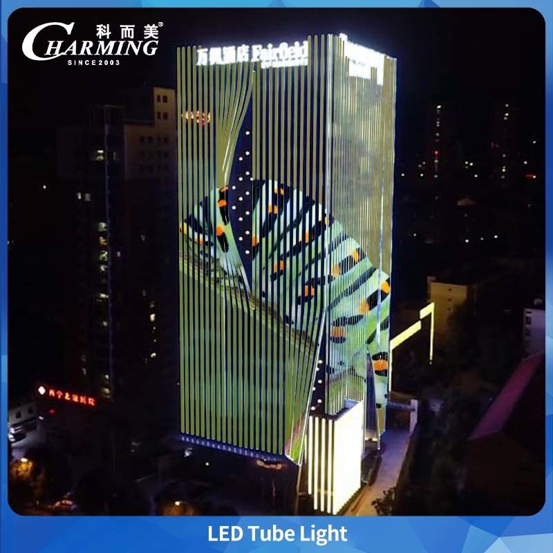 قوس من سبائك الألومنيوم ضوء أنبوب صغير RGB LED مقاوم للماء في الهواء الطلق IP65