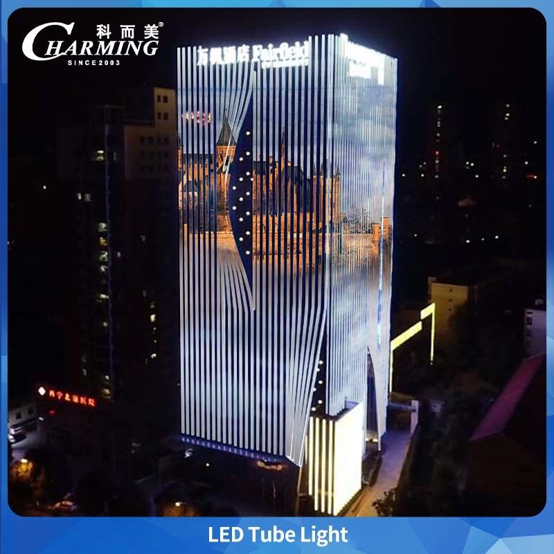 أنبوب ضوء LED للخارج U38-500 5.5w 500*38*58MM SMD5050 سبيكة الألومنيوم + PC للمبنى الخارجي
