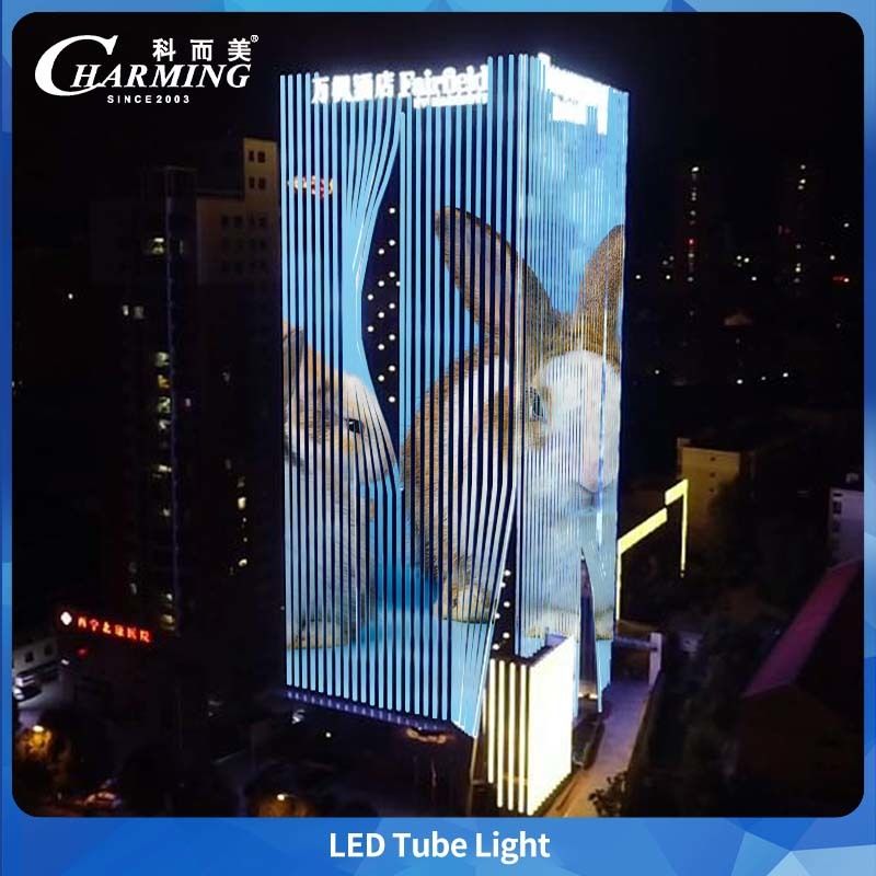 أنبوب LED SPI خارجي بتقييم IP65 بطول 500/1000 مم مع غطاء من البولي كربونات المضاد للأشعة فوق البنفسجية لإضاءة واضحة ومشرقة للإعلان