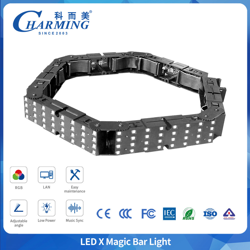 SMD3838 غطاء الكمبيوتر RGB وحدات مدعومة مدعومة شريط سحري الضوء للزخرفة الفندقية.