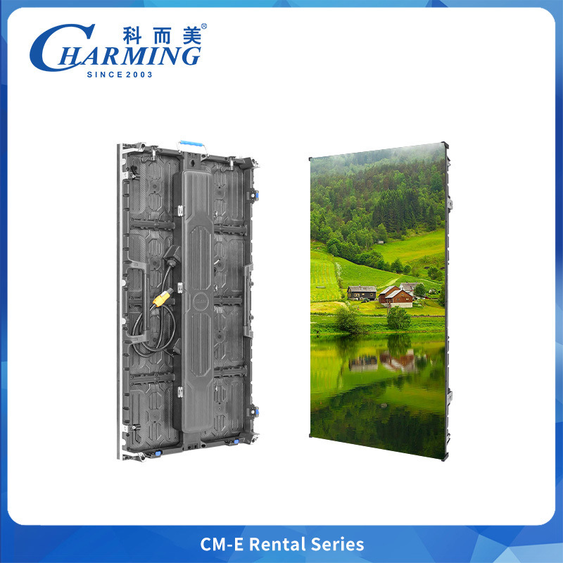 خزانة شاشة LED للإيجار مقاس 500x500 مم / 500x1000 مم، وزن 6.4 كجم، مع دمج سلك الطاقة، مناسبة لفعاليات المسرح والحفلات الموسيقية