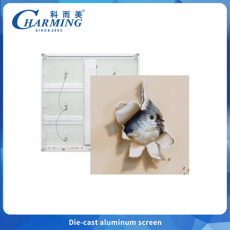 شاشة LED خارجية P6 رفيعة وخفيفة للإعلان مع زعانف تبديد الحرارة وزاوية قوسية للربط