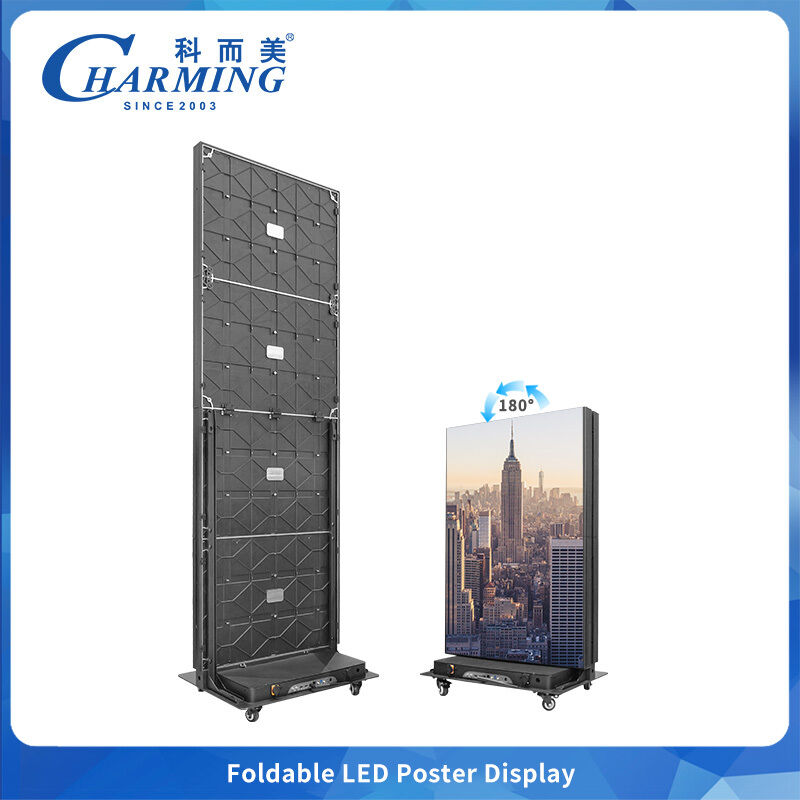 Indoor Fold Poster screen High Refresh Rate Controlled via mobile phone Convenient transportation