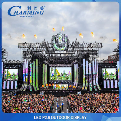 شاشة عرض فيديو LED غير ملحومة للتأجير على المسرح P2.6 1920HZ-3840HZ