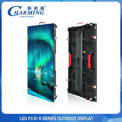 لوحة إعلانات LED خارجية فائقة النحافة SMD2121 ، تأجير شاشة LED للحفلات الموسيقية P2.6 4K