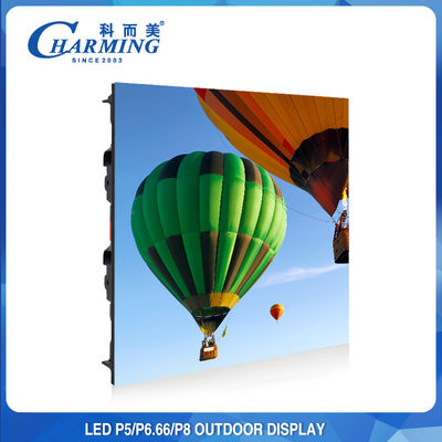 شاشات حائط فيديو LED خارجية ساحرة للإعلانات 192x192 رقيقة للغاية