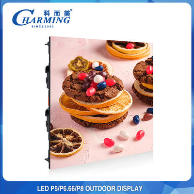 شاشة لوحة إعلانات فيديو LED خارجية P8 عملية 120x120