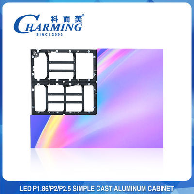 جدار LED داخلي مقاوم للكسر 200W ، شاشة LED ثابتة غير ملحومة 4K P2.5