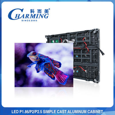 شاشة LED داخلية ثابتة 256x192 مضادة للتصادم متعددة السطوح