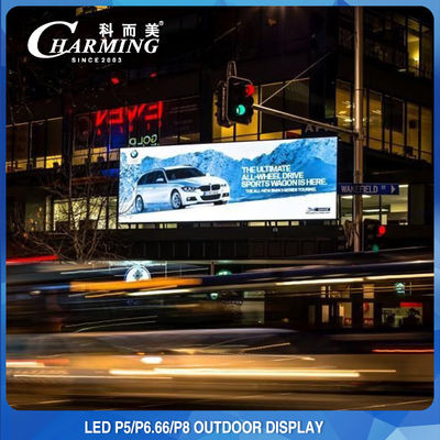 جدار فيديو LED خارجي ملون كامل M5 مقاوم للماء IP65 960 * 960 مم لتأجير اللوحات الإعلانية