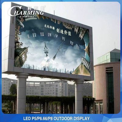SMD2525 للإعلان في الهواء الطلق LED شاشة الفيديو الجدارية P4 P5 P8 مقاوم للماء