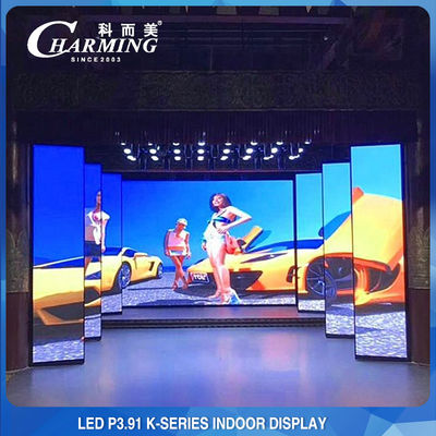 14-16 بت جدار فيديو LED داخلي ، شاشة LED تأجير داخلية P3.91 IP42