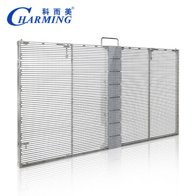 نفاذية عالية شفافة ليد فيديو الجدار في الهواء الطلق شاشة LED شفافة 1000x500mm