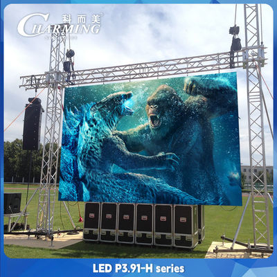 P3.91 سلسلة H العرض الخارجي على الحائط LED استئجار الشاشة الفيديو المثيرة لمسرح دي جي