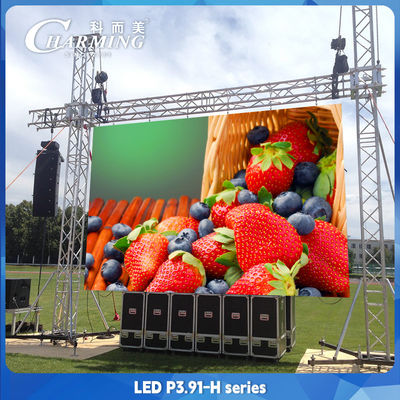 P3.91 الإعلانات في الهواء الطلق شاشة الحائط الفيديو LED IP65 مقاومة للماء
