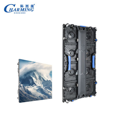 جدار فيديو خارجي مضاد للتصادم ، شاشة LED للإيجار P3.91 P2.6 رفيعة