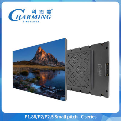 P1.86 شاشة LED ثابتة داخلية Full Color HD 320*480mm شاشة LED ثابتة للخدمة الأمامية