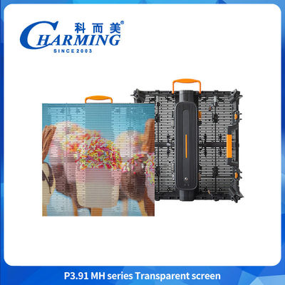 الشفافية العالية P3.91 LED Video Wall تأثير واضح شفاف LED العرض الخارجي الشاشة لعرض إعلانات زجاج النافذة