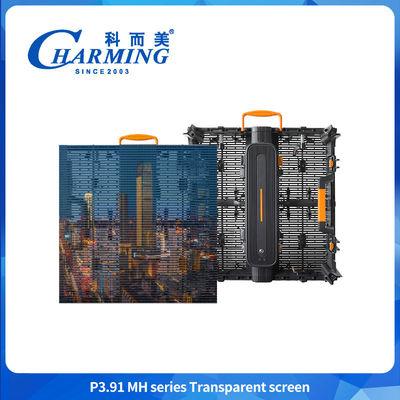 مقاوم للماء IP65 P3.91 الإعلانات الفيديو لوحة الجدار عرض LED شاشة قوية LED عرض شفاف