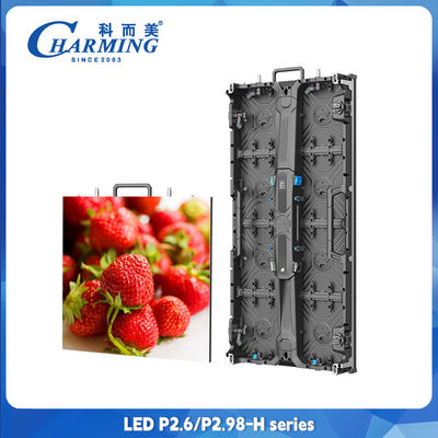 شاشة حائط فيديو LED HD 2k 4k P2.6 P2.98 Smd ملون كامل داخلي LED المصفوفة لوحة تأجير LED العروض LED الشاشة المنحنية