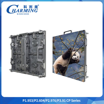 IP65 P3.91mm خارجية مدعومة فيديو جدار 65536 نقطة / متر مربع الصندوق سبيكة الألومنيوم 500x500mm/500x1000mm فيديو مدعوم شاشة للوحة الإعلانية وتأجير الحفلات الموسيقية