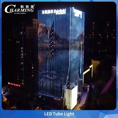 غطاء جهاز الكمبيوتر SMD5050 IP65 مصباح الأنابيب LED للإعلان عن المباني الضخمة في الهواء الطلق