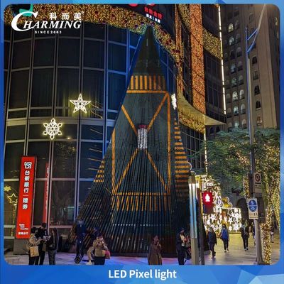 ضوء بكسل LED DMX512 مقاوم للأشعة فوق البنفسجية ومنخفض الطاقة مع لوحة إعلانية خارجية